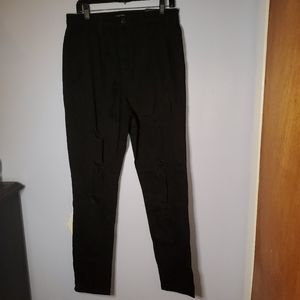 Black ripped jeans